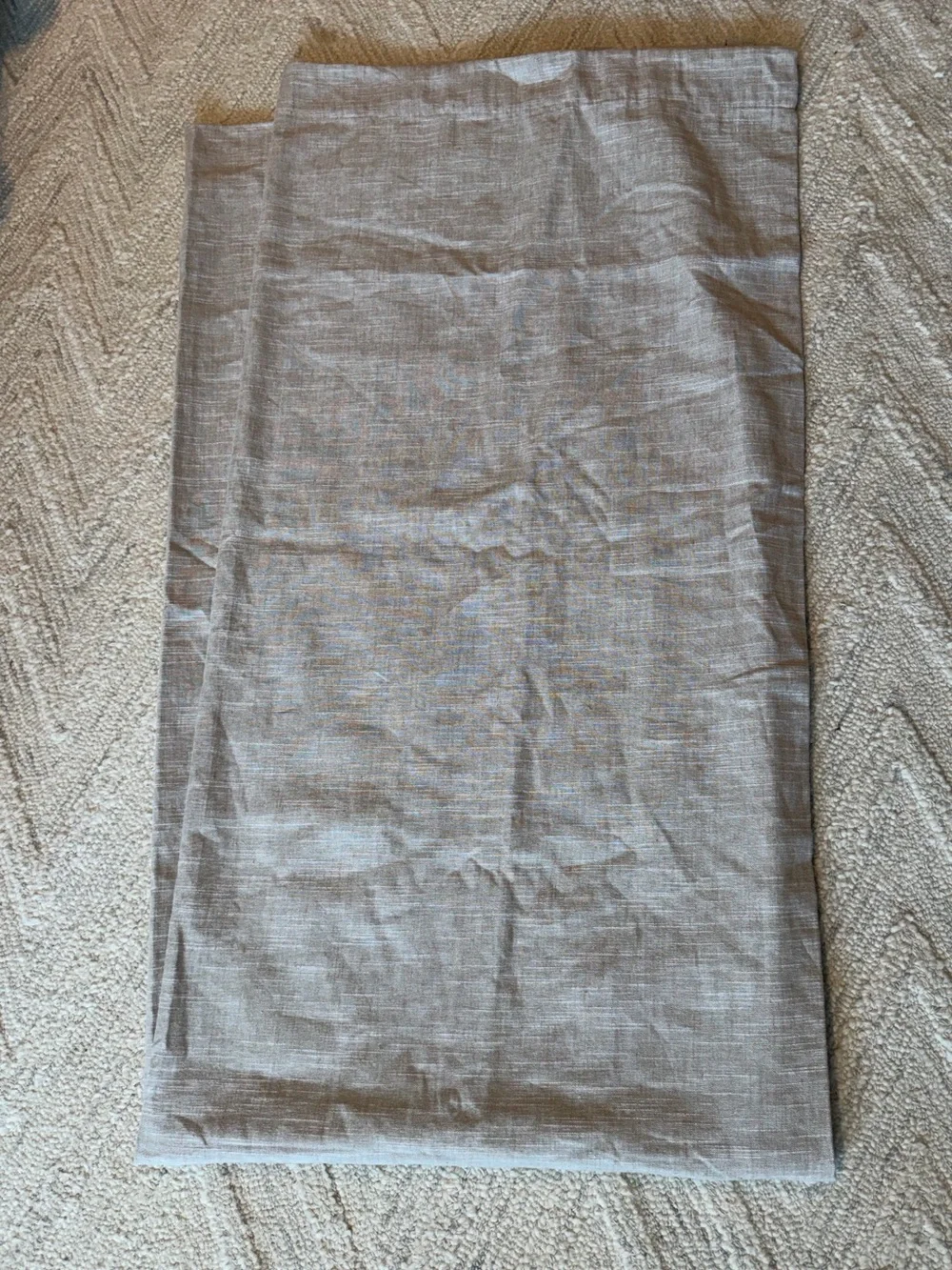 Pottery Barn Emery Linen Blackout Curtain Oatmeal 50